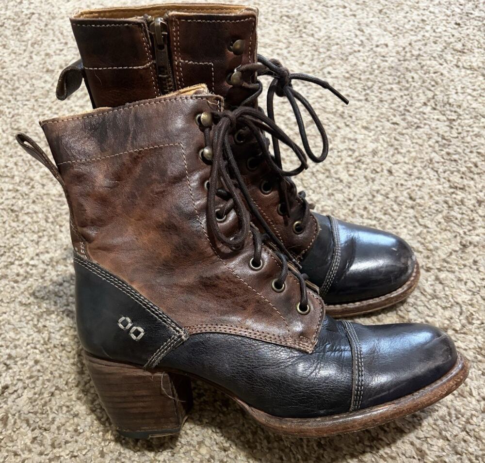 BED|STÜ Judgement Women’s Size 9.5 Leather Combat Boots Lace Up Handmade